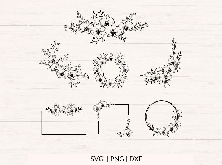 Orchids svg Bundle